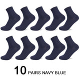 10 Pairs/Lot Men Bamboo Fiber Socks Men Compression Harajuku Long Socks Business Casual Mens Dress Sock For Gift Plus Size43-46