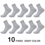 10 Pairs/Lot Men Bamboo Fiber Socks Men Compression Harajuku Long Socks Business Casual Mens Dress Sock For Gift Plus Size43-46