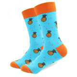 1 Pair Male Cotton Socks Colored Art Socks Multi Pattern Long Designer StreetWear Happy Funny Skateboard Socks Men's Dress Sock