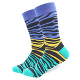 1 Pair Male Cotton Socks Colored Art Socks Multi Pattern Long Designer StreetWear Happy Funny Skateboard Socks Men's Dress Sock