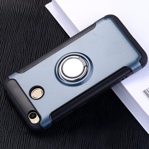 Magnetic Suction Phone Case For Xiaomi Redmi 4X 4A mi9 Luxury Ring Holder Cases For Redmi Note 7 6 5 Pro 4X 3 Cover Accessories