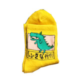 new fashion Harajuku women girls Hip Hop long socks cute Animal dinosaur socks for  ladies  funny japan  cartoon socks