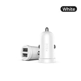 PZOZ Mini USB Car Charger Dual USB 3.1A Charging Mobile Phone Tablet GPS Universal Fast charging Car-Charger Adapter Accessories