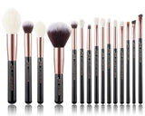 Jessup Rose Gold / Black Makeup brushes set Beauty Foundation Powder Eyeshadow Make up Brush 6pcs-25pcs