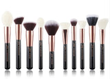 Jessup Rose Gold / Black Makeup brushes set Beauty Foundation Powder Eyeshadow Make up Brush 6pcs-25pcs