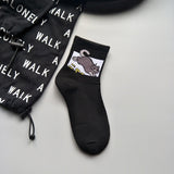 new fashion Harajuku women girls Hip Hop long socks cute Animal dinosaur socks for  ladies  funny japan  cartoon socks