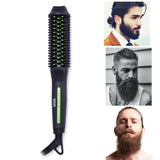 New Electric Quick Beard Comb Portable Men Women Hair Straightening Brush Hair Beard Straightened Grooming Heat Brush