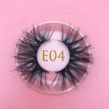 25mm E06 MIKIWI 100% handmade natural  thick  Eye lashes wispy makeup extention tools 3D mink hair volume soft false  eyelashes