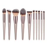 4-14pcs Makeup Brushes Set For Foundation Powder Blush Eyeshadow Concealer Lip Eye Make Up Brush With Bag Cosmetics Beauty Tools