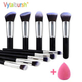 Makeup Brushes tool set 10pcs Professional Powder Foundation Eyeshadow Make Up Brushes Cosmetics Soft Synthetic Hair
