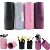 PU Leather Travel Makeup Brushes Pen Holder Storage Empty Holder Cosmetic Brush Bag Brushes Organizer Make Up Tools