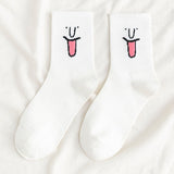 Unisex Surprise Mid Men Socks Harajuku Colorful Funny Socks Men 100 Cotton 1 Pair Kawaii Size 35-42