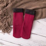 1 Pair Winter Warm Female Male Thicken Thermal Wool Cashmere Snow Socks Unisex Seamless Velvet Boots Floor Sleeping Socks Women