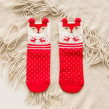 1 pair colored cotton red socks three-dimensional cartoon christmas socks cute Japanese ladies socks for autumn and winter socks