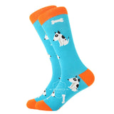 MYORED 1 pair men socks cotton funny crew socks cartoon animal fruit dog women socks novelty gift socks for spring autumn winter