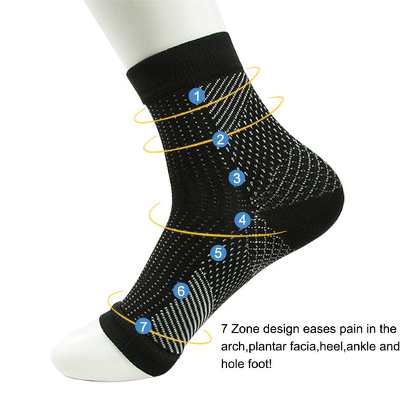 Women Ankle Heels Support Men Compression Foot Protect Angel Sleeve Heel Arch Support Pain Relief Hot Socks