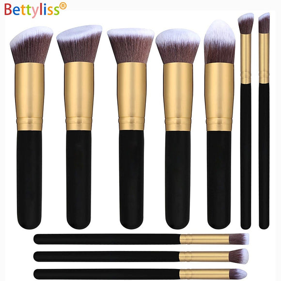 Bettyliss 10pcs Makeup Brushes set Professional Powder Foundation Eyeshadow Make Up Brushes Cosmetics Soft Synthetic Hair