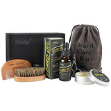 Premium Beard Grooming Kit All-Natural Beard Oil Boar Bristle Brush With Gift Set Box For Men Care Men's Beard Care Set