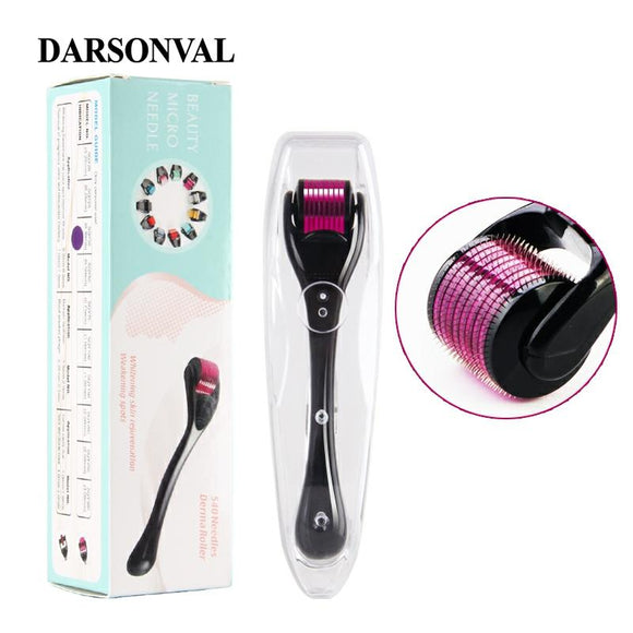 DARSONVAL 540 derma roller pure microneedling 0.2/0.25/0.3mm needles Length titanium dermoroller microniddle roller for face