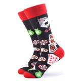 SANZETTI 1 Pair New Happy Socks High Quality Men Colorful Bright Comfortable Combed Cotton Fun Novelty Gift Wedding Dress Socks