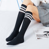 Sexy Socks Striped Long Socks Women Long Stockings Warm Thigh High Socks For Ladies Girls New Fashion Striped Knee Socks Women