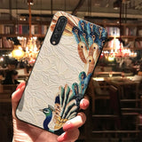 3D Emboss Silicon Case For Huawei Honor 8X 9X Mate 20 10 30 P20 P30 P10 Lite Pro Nova 3 3i Y6 Y9 P Smart 2019 Flower Relief Capa