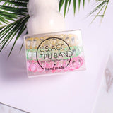 3Pcs/Box Women's Phone Ring Hair Bands With Box Girl Rubber Band Lady Hair Tie Hair Accessories Sweet Candy Color