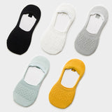 5 Pairs Cotton Women Socks Solid Snowflake Softable funny Socks Women Summer Slipper Socks Hot Sale