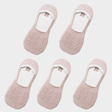 5 Pairs Cotton Women Socks Solid Snowflake Softable funny Socks Women Summer Slipper Socks Hot Sale