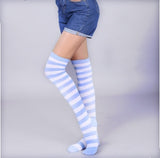 Winter Women's Socks Cotton Rainbow Stripes Socks Christmas Fashion Warm Christmas Casual Tide Socks harajuku  korean