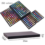 252 Colors Professional Make Up Palette Shimmer& Glitter Makeup Eyeshadow Palette Eye Shadow Makeup Set Cosmetics Tools