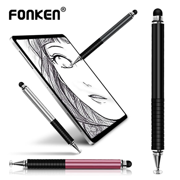 Universal 2 in 1 Stylus Drawing Tablet Pens Capacitive Screen Caneta Touch Pen for Mobile Android Phone Smart Pen Accessories