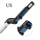 Classic Electric Men Quick Hair Beard Comb Ceramic Fast Heated Straightening Comb 15s Heating For Men's Hair Beard Grooming