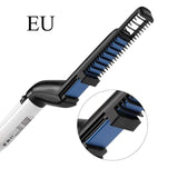 Classic Electric Men Quick Hair Beard Comb Ceramic Fast Heated Straightening Comb 15s Heating For Men's Hair Beard Grooming