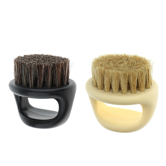 Salon Barber Wood Bristles Hair Beard Cleansing Grooming Brush Men's Mustache Shaping Comb