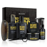 5/6/7/8 Pcs One Set Men's Beard Care Set Double-sided Comb Beard Oil Beard Soap Beard Grooming Tool Beard Care Kit