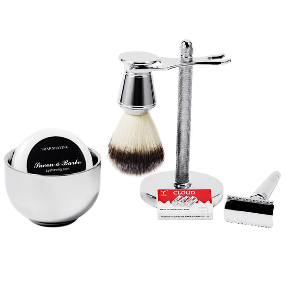 1 Set Professional Male Beard Removal Tools Men's Wet Grooming Shaving Kit Shaving Soap Bowl/Mug With Brush Stand