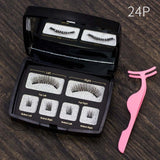 Genailish 3D Magnetic Eyeashes false eyelashes 1 pair 3d eye lashes extension lashes natural custom packaging Box Acrylic SCT05