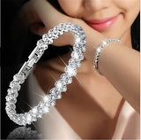 Fashion Roman Style Bracelets for Women Snap Button Jewelry Bracelets Crystal Charm Bracelets Gifts