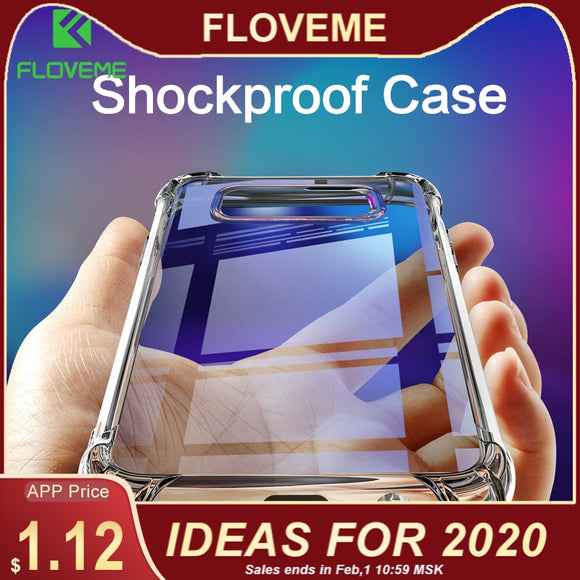 FLOVEME Shockproof Case for Samsung Galaxy S10 Plus S10e S8 S9 Plus Soft Silicone Phone Cases for Samsung Note 9 8 S7 Back Cover