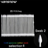 25PCS Cotton Disposable Swab For Airpods Airpod Case Cleaning Tool For AirPods Pro Earphone Phone Charge Port For AirpodsCleaner