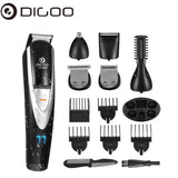 New Digoo Smart Home IPX5 Multifunction Hair Clipper Kit1 2 in 1 Men's Electric Grooming Trimmer for Beard Nose Ear Facial Body