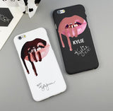 Sexy MakeUp Lips Lipstick Kylie Jenner Lips Cosmetics Hard Black Phone Case for iPhone X 10 5 5S SE 6 6S Plus 7 7Plus 8 8 Plus