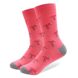 2018 Newest Colorful Combed Cotton Happy Socks Donut Avocado Flamingo Leaves Men Sock Novelty Skateboard Crew Casual Warm Socks