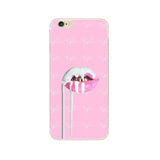 Luxury Fashion Sexy Girl Kylie Lips Phone Case For iPhone 6 6S 5 5S SE 7 7Plus Transparent PC Back Cover For iPhone X 8 Plus