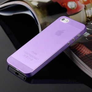 0.3mm Ultra Thin Matte Mobile Phone Bag Case for iPhone 5 5S SE 6 6S 7 Plus 8 Plus 4 4S 5C X Translucent Clear Capa Funda Coque