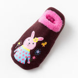 Cotton Baby Boys Girls Socks Rubber Slip-resistant Floor Socks Cartoon Infant Kids Animal Socks Winter Autumn Thicken Warm Shoes