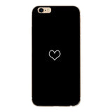 Heart Print Case For Iphone 6 S 6S Cover Phone Accessories Couple Coque Capas For Iphone 8Plus Iphone5 5S SE X XS 7 8 Plus Cases