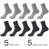 HSS 2019 Men's Cotton Socks New styles 10 Pairs / Lot Black Business Men Socks Breathable Autumn Winter for Male US size(7.5-12)