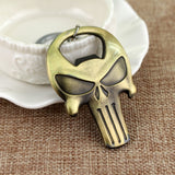 Weight 65g Terminator skull head logo charm Keychain men and women fashion Pendant keyring jewelry car key Accessories